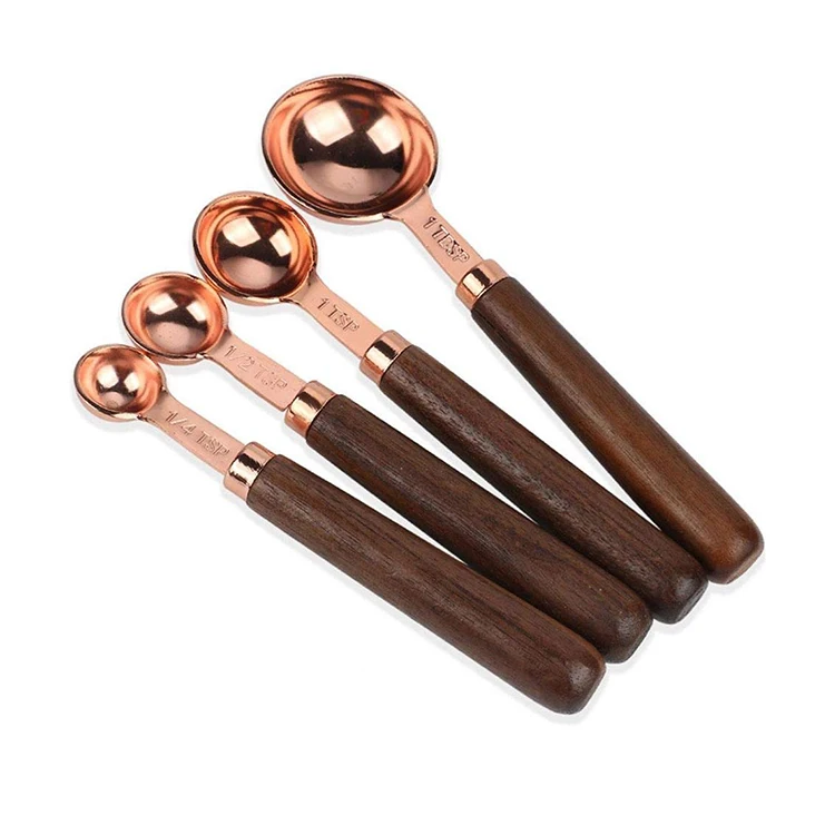 

Stainless Steel Measuring Spoons Set Plating Gold Measuring Spoons Set From China Supplier