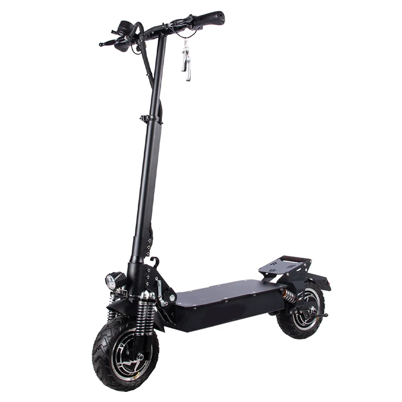 

48v 1200w 52v 2400w Powerful High Range 80km 100km Single Dual Motor 10inch off road Electric Scooter with seat