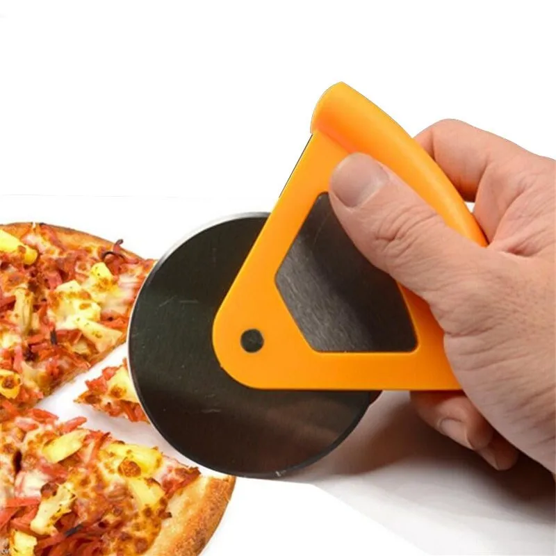 

Mini Pizza Cutter Stainless Steel Pizza Knife Round Shape Wheels Cutters Cake Bread Knife Kitchen Western Food Tools