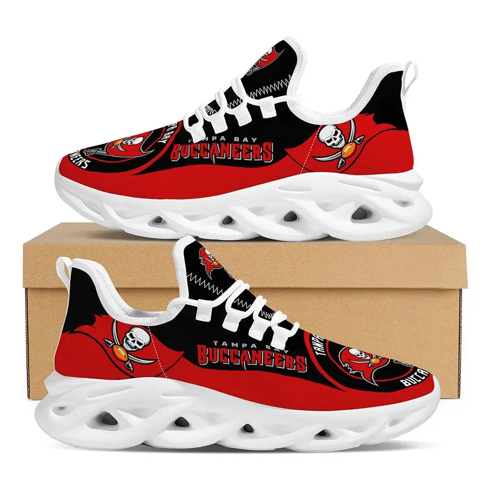 

Wholesale 1 MOQ Dropshipping Customized Printed Logo Football Team Tampa Bay Buccaneers Sepatu Sneaker Women Mens Casual Shoes