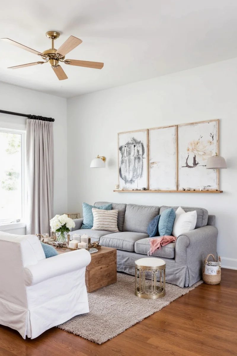 Cozy family living room decorated with House-style inspirations