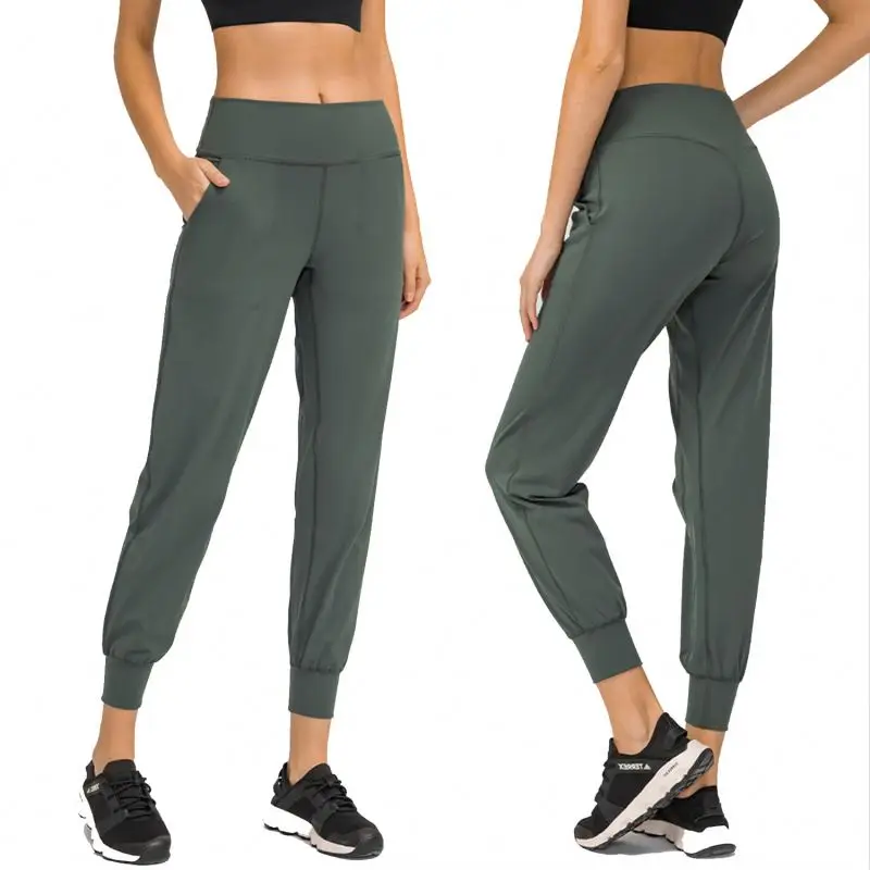 

2021 New arrival buttery soft loose and comfortable straight yoga sweatpants quick drying exercise fitness cropped pants