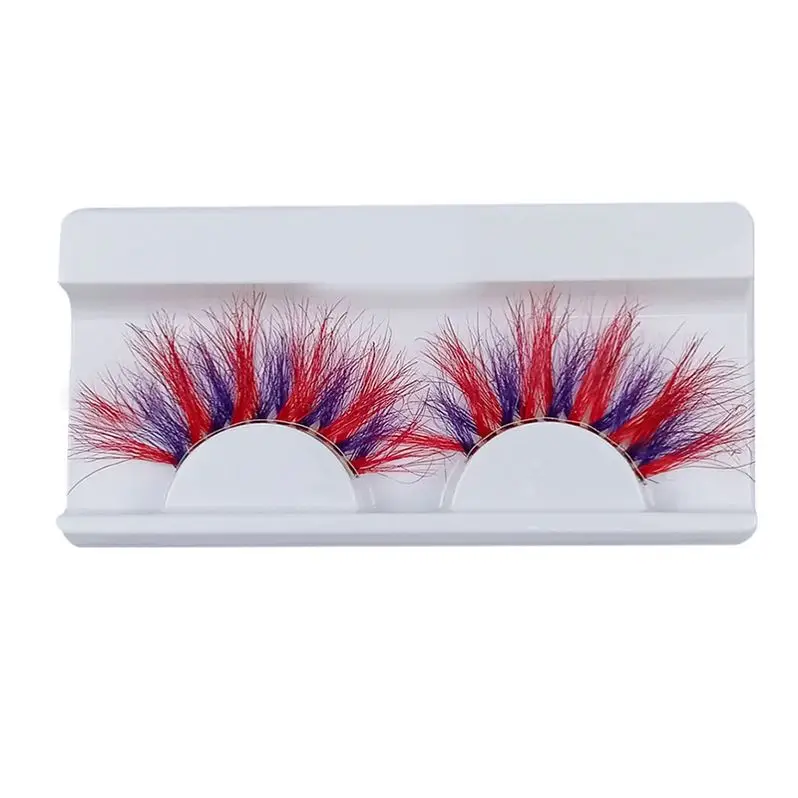 

Dropship-Products Colorful Full Strip Lashes Color Eyelashes 3D Mink, Colorful color