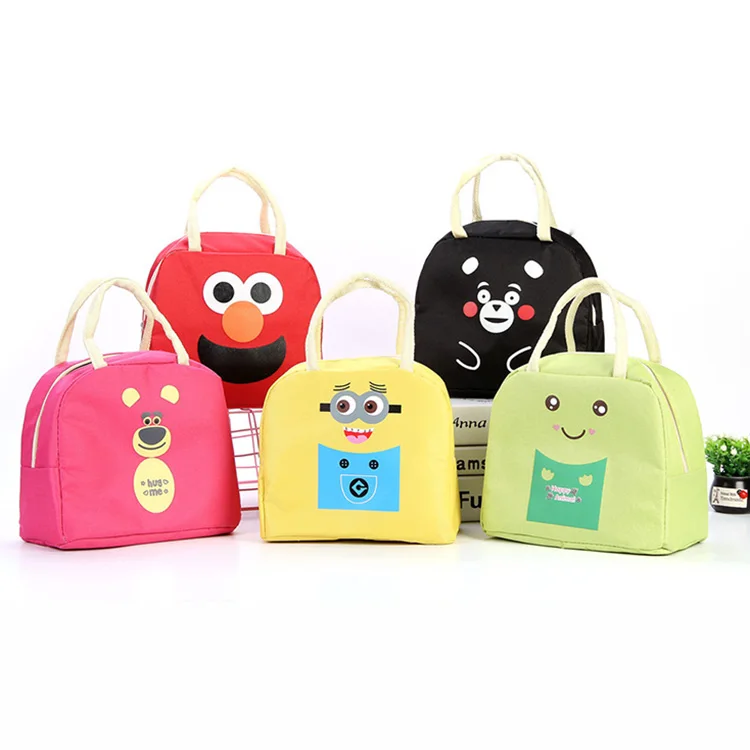 

Custom Cartoon Kids Cooler Lunch Bags Portable women thermal bag for Girl Insulation bag