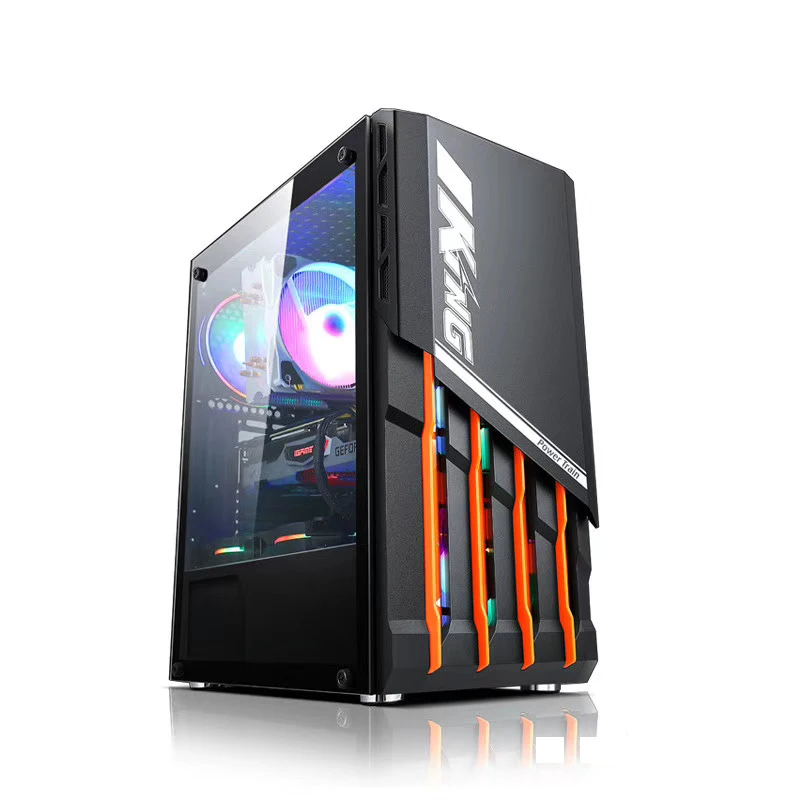 Power Train Computer Case Gaming 4mm Tempered Glass Pc Case Buy