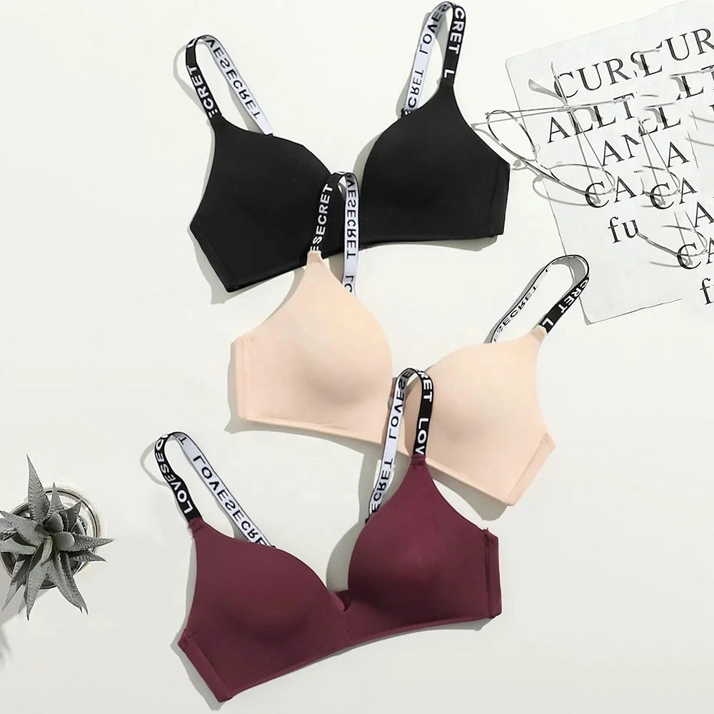 

Hot new brassiere push up lady bra 36 bra size gorgeous bra with letter straps