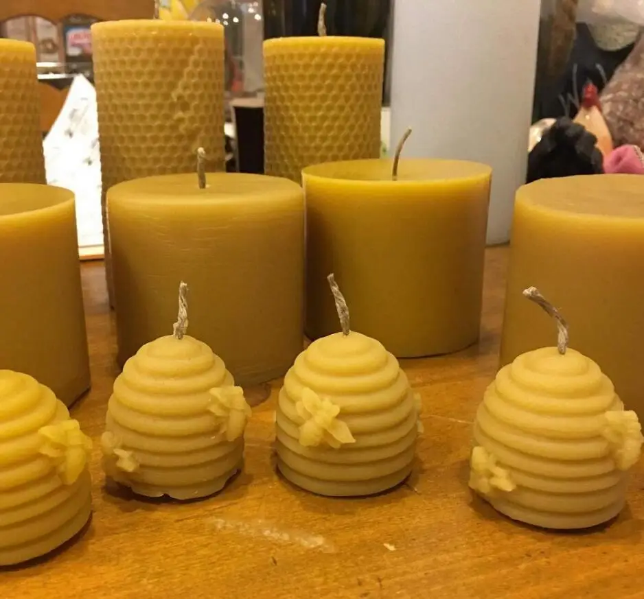

3D Bee Honeycomb Candle Silicone Molds, Pink color