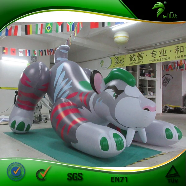 Pvc Giant Inflatable Bouncy Tiger Inflatable Riding Animal Cartoon Toys