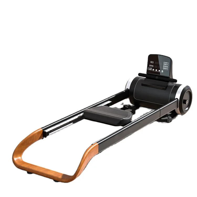 

Skyboard Magnetic Resistance Aerobic Exercise Double barrel Used Row Wooden Life Fitness magnetic Rowing Machine, Black