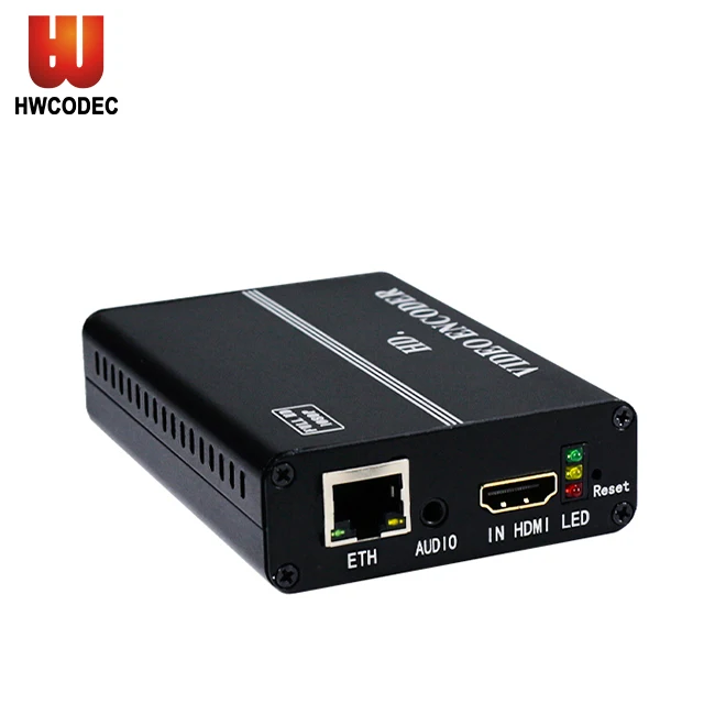 

Haiwei H8110AV H.264 HDMI Encoder MPEG-4 RTMP RTSP UDP IPTV Encoder for YouTube Facebook Live Streaming and Video Conference