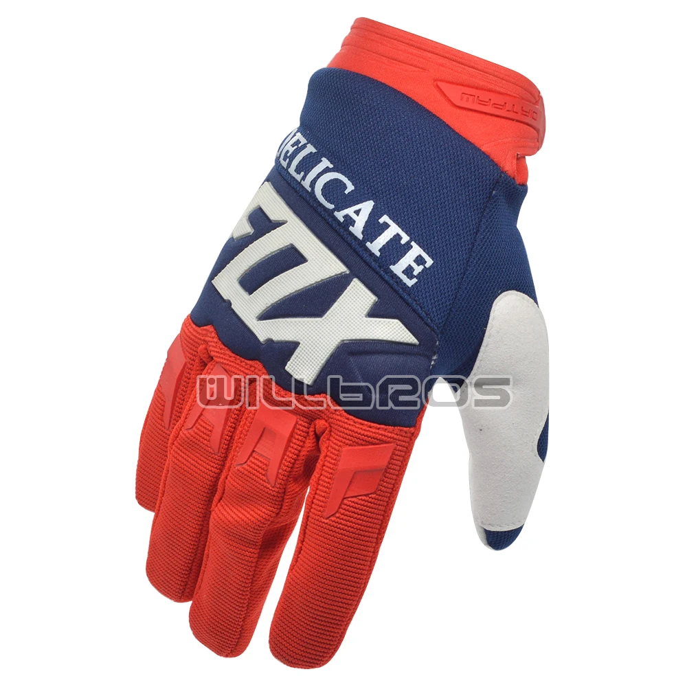 

Delicate Fox Custom Bike Gloves Enduro Motocross Cycling MX Downhill Mountain Off Road Race Glove