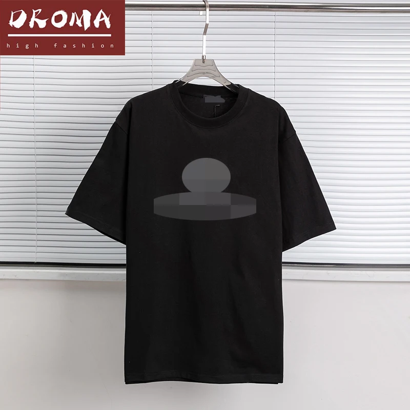 

Droma Women's T-shirts 2022 Summer Short Sleeve Top Custom T-shirts Printing T Shirt Woman Man, Picture color