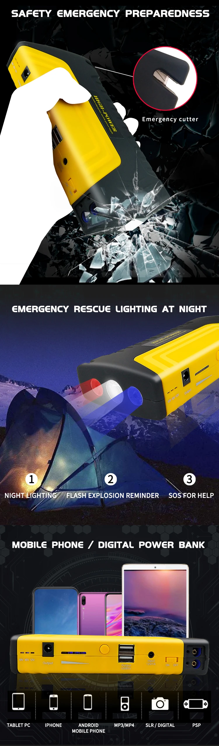 High Capacity 69800 Mah Everstart 20000 Peak 300 Amp Manual Power Bank