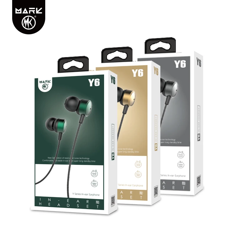 

MARK Y Series Metal Bass In-ear Earphone Y6