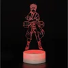 3D Night Light LED Illusion Desk Table Lamp 7 Colors Change USB Cable Touch Button Naruto 3D LED Lamp