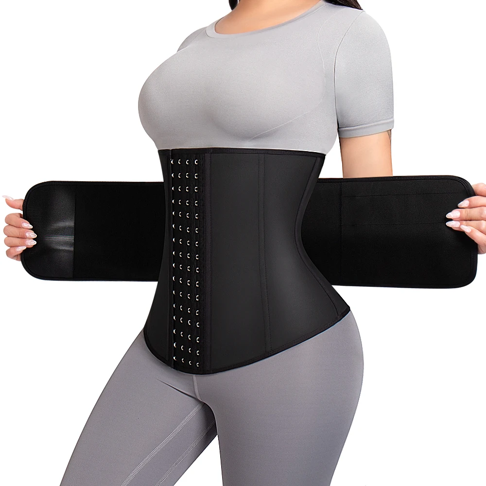 

Girdle Sports One Corset Belt Corset Women 9 Bone Slimming Shaper Latex Waist Trainer