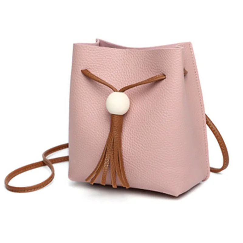 

2020 Summer Latest Arrivals Of Tassel Ball Ornament Soft PU Lichee Women Leather Handbags, Multi color