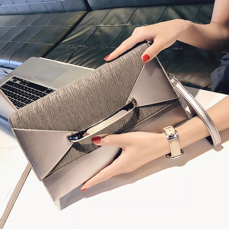 

New Design PU Leather Women Ladies Evening Shoulder Clutch Bag, 3colors