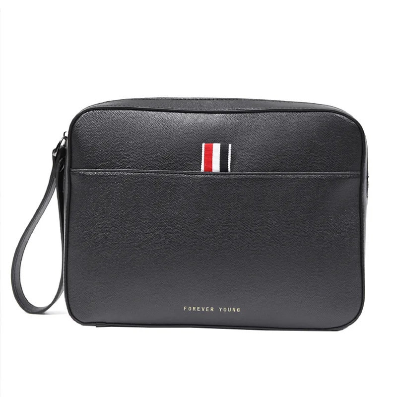 

Fashion Men's Handbag Korea Style Clutch Envelope Handbag Casual Purse Bag Simple designer bag, Black