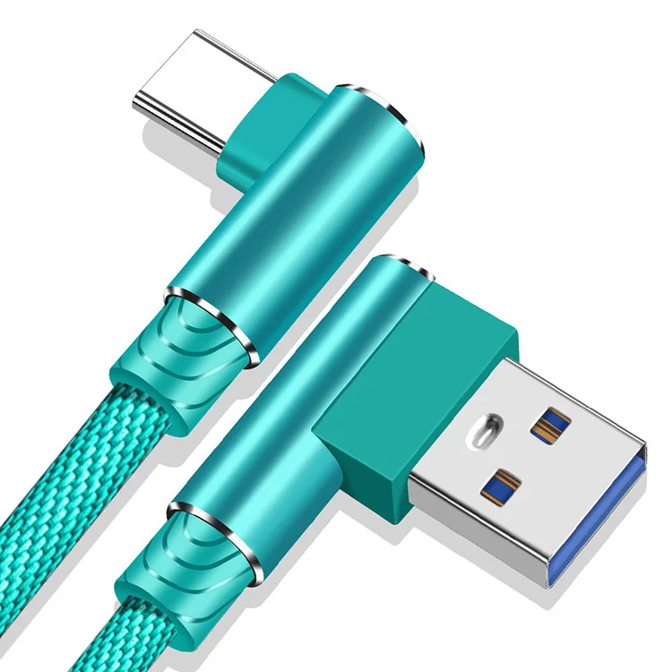 

Wholesale 1m 90 Degree Micro USB Data Cable For Android Charging Cable, Multi color