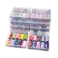 

Wholesale glitter nail gel stickers set flowers foil nail art decals stickers nail art designs decoration stickers for girls