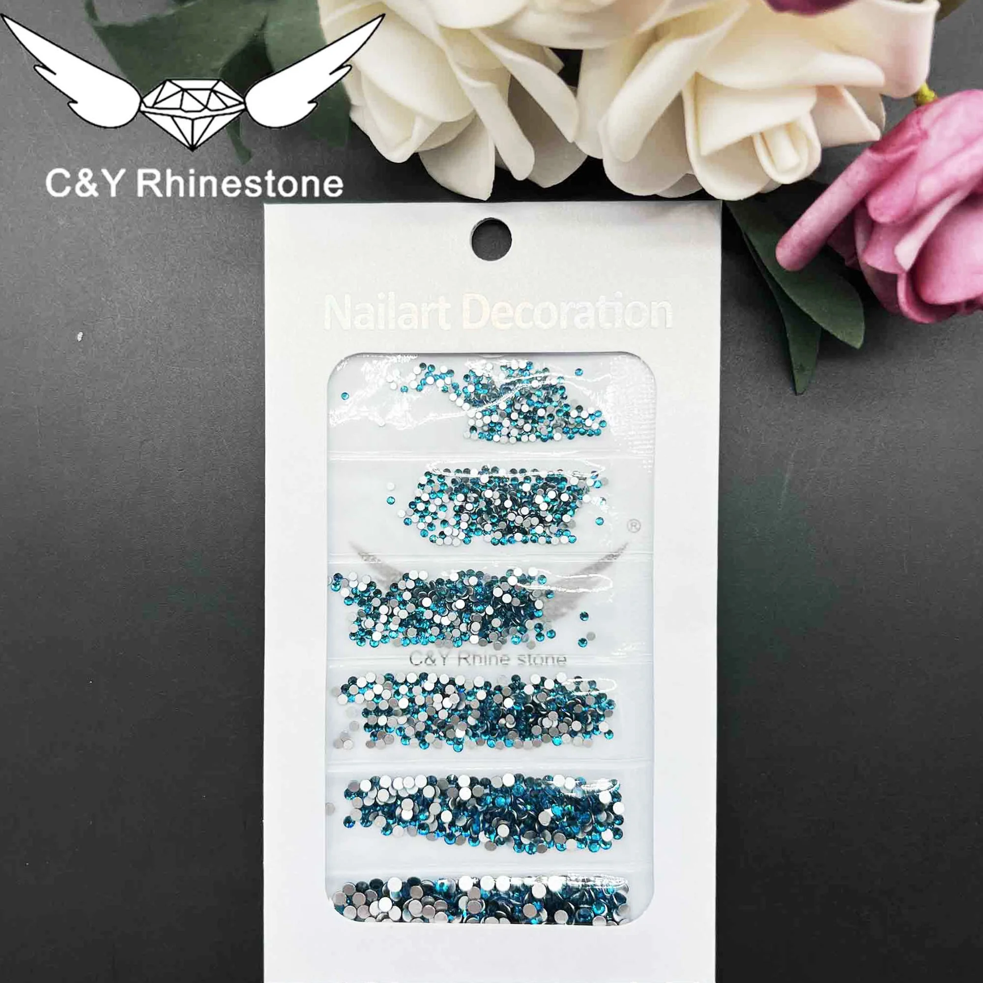 

CY Mix Size Glass Crystals Stone for Nails Decoration Diamond Crystal