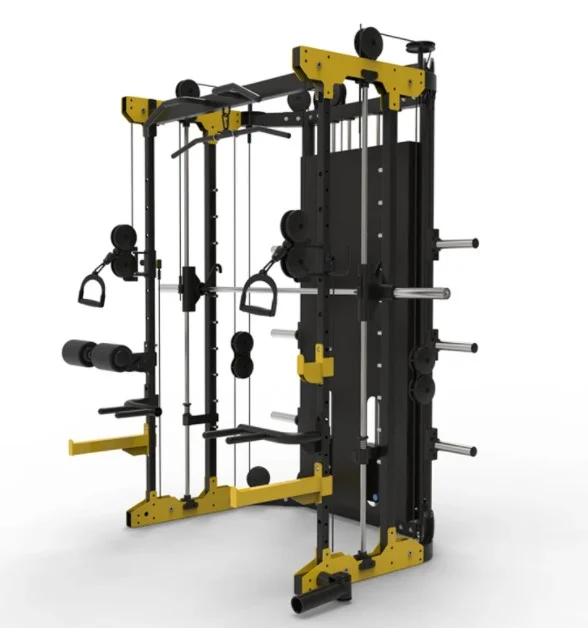 

Indoor Commerical New Design gym equipment Muti-Functional manufacture home gym smith machine smith machine gym squat rack