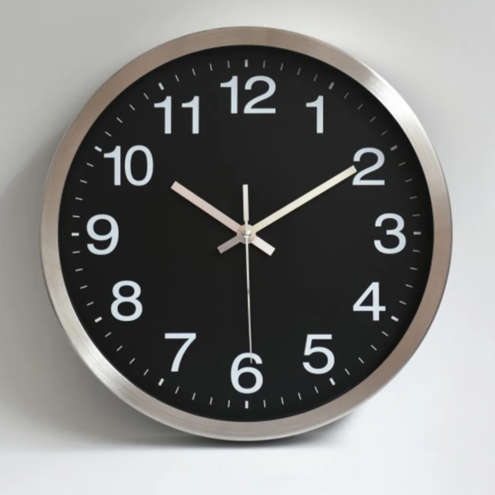 

High quality aluminum thick metal wall clock, Customized