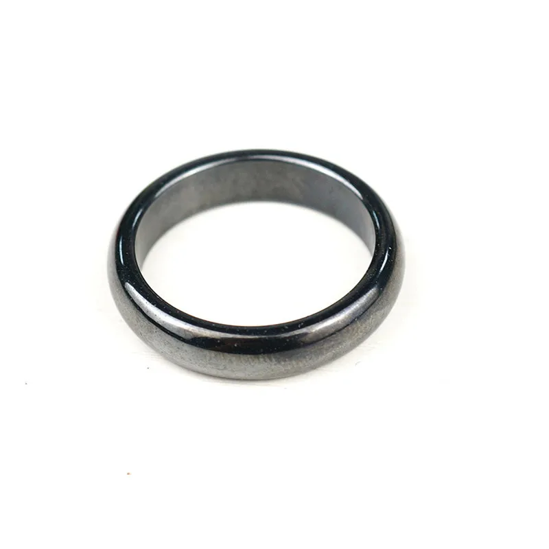 

Free Shipping Black Hematite Rings for Women Men Jewelry Factory Price Wholesale Classic Not Magnetic Charm Hematite Ring