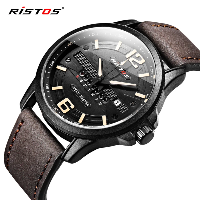 

RISTOS 9322 good quality quartz waterproof watch wrist band fashion fashion top brand luxury, 1 colors