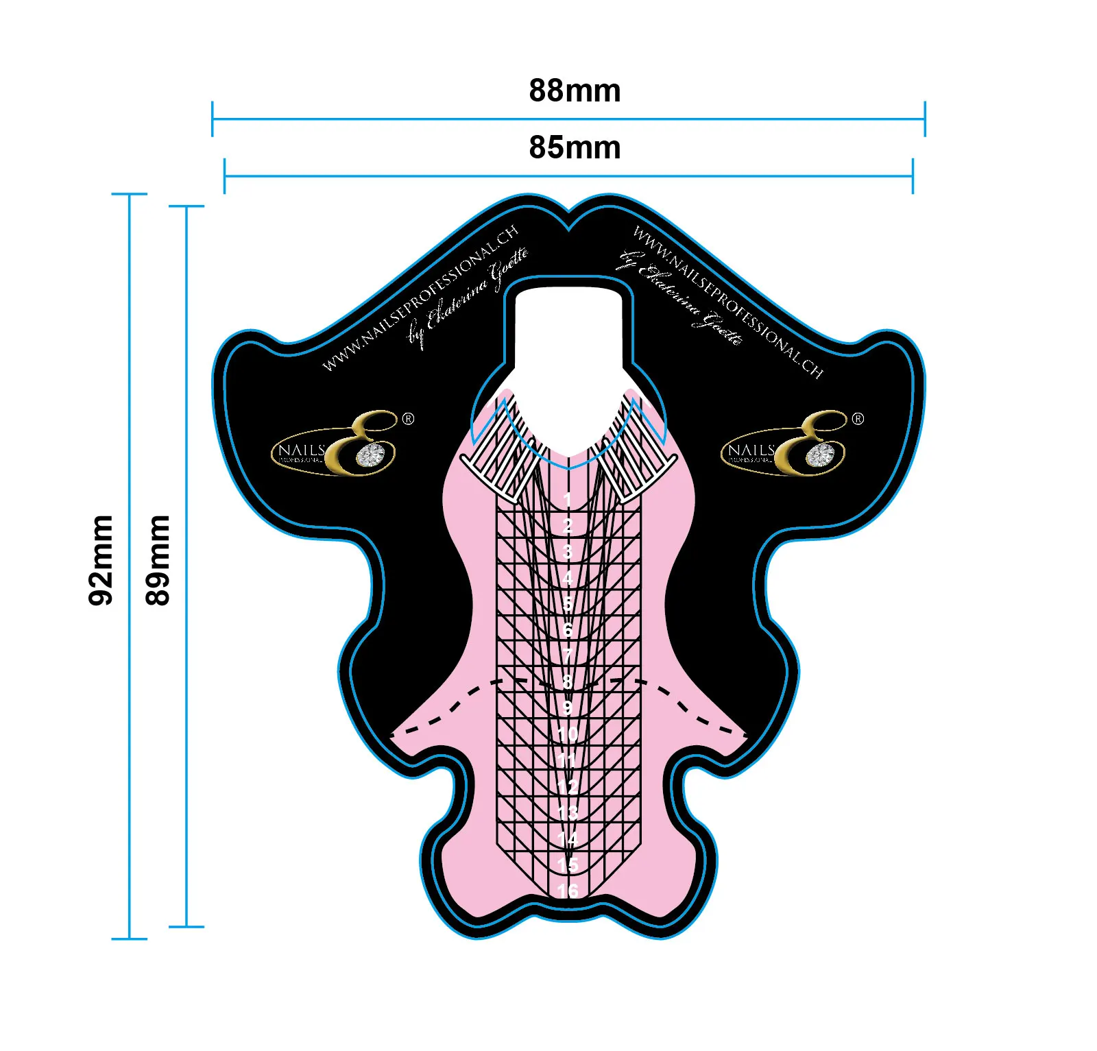 

2020 New design nail form customize private label extra long nail form