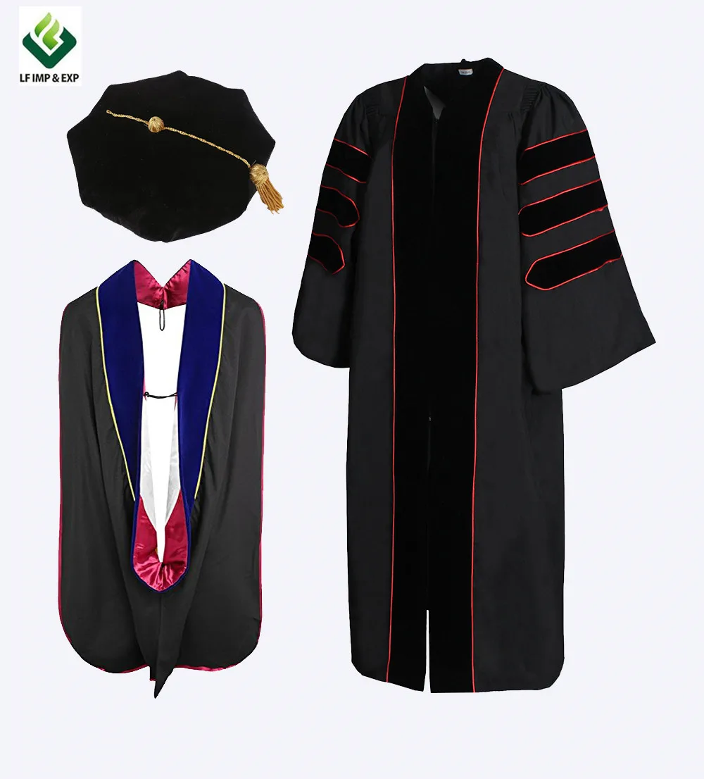 Customized Suit Doctoral Graduation Gown/phd Gown/doctoral Robe Plus