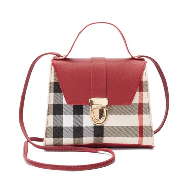 

Ladies Hand Bags Handbag Cute Shoulder Mini Purse Bag Plaid Designer Small Handbags For Women, As pictures or customized colors