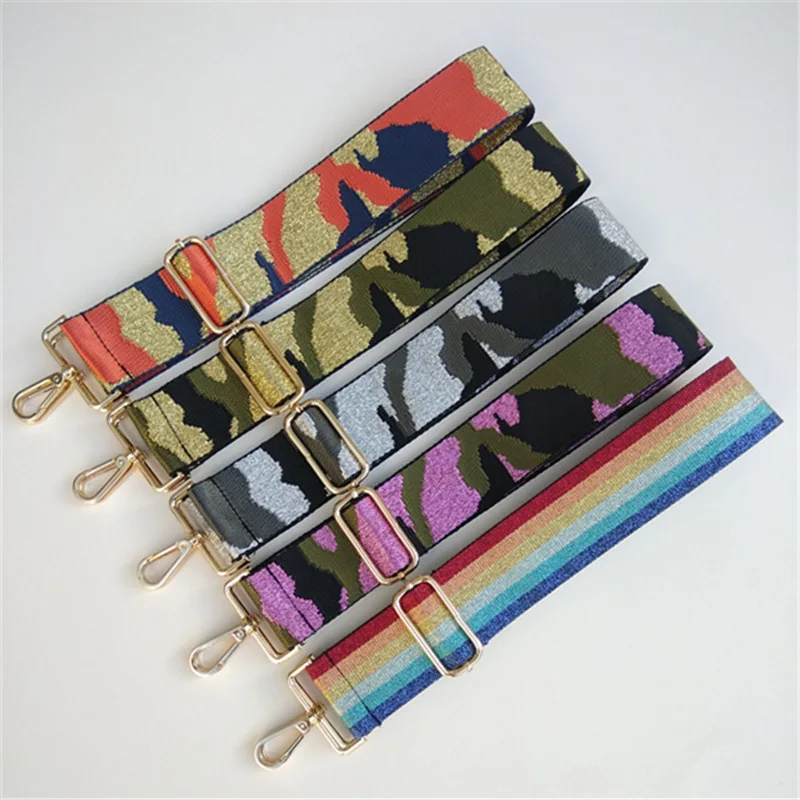 

ZONESIN 5cm Colorful Camo Bag Straps Shoulder Crossbody Replacement Handbag Straps, 6 colors in stock