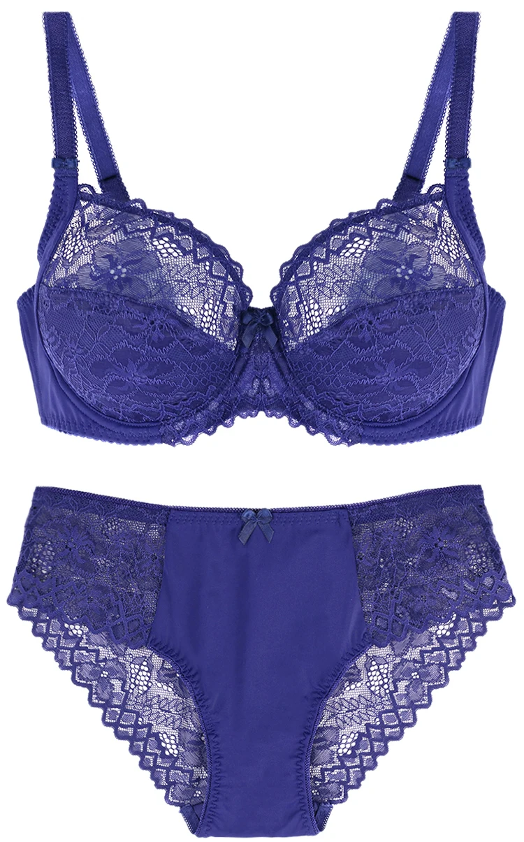 Wholesale Lace Embroidered Sexy Fat Ladies Women Plus Size Large Bra