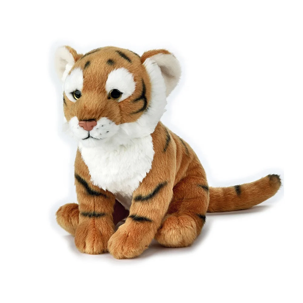 Plush tiger soft stuffed animal kids realistic fluffy gift toy