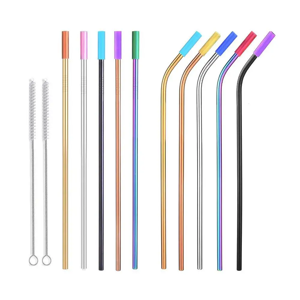

H509 6MM Eco Friendly Stainless Steel Straws Covers Tips Reusable Mouth Protection Multi Colour Silicone Straw Cover
