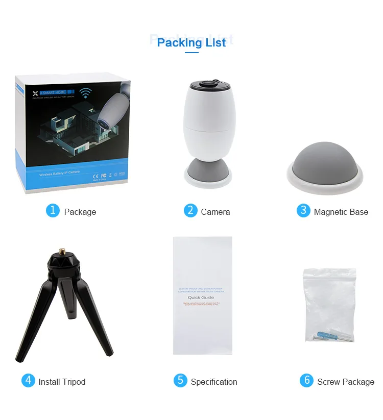 Home Security CCTV 1080P Battery Wireless Camera Outdoor 