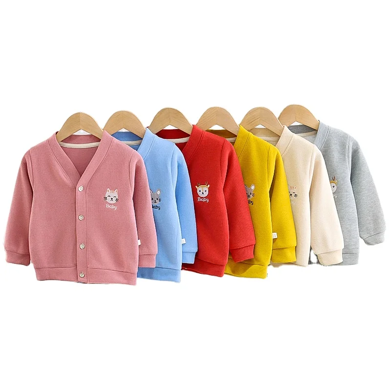 

Autumn And Winter New Children's Knitted Cardigan Long-sleeved Sweater Jacket