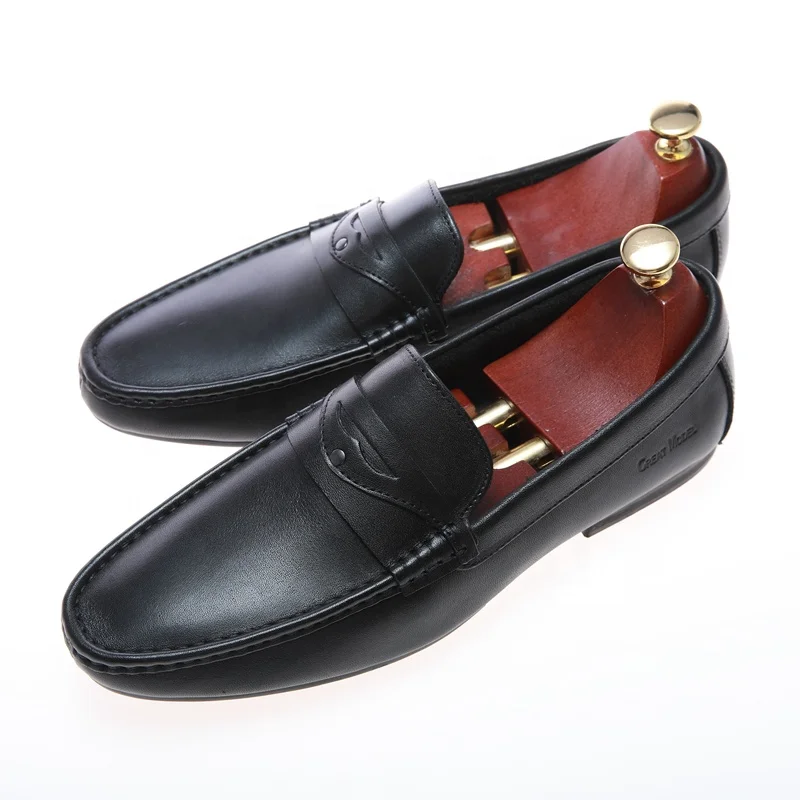 

New Shoes Fashion British Style Leather Casual Plain Genuine Leather Loafers Shoes For Men