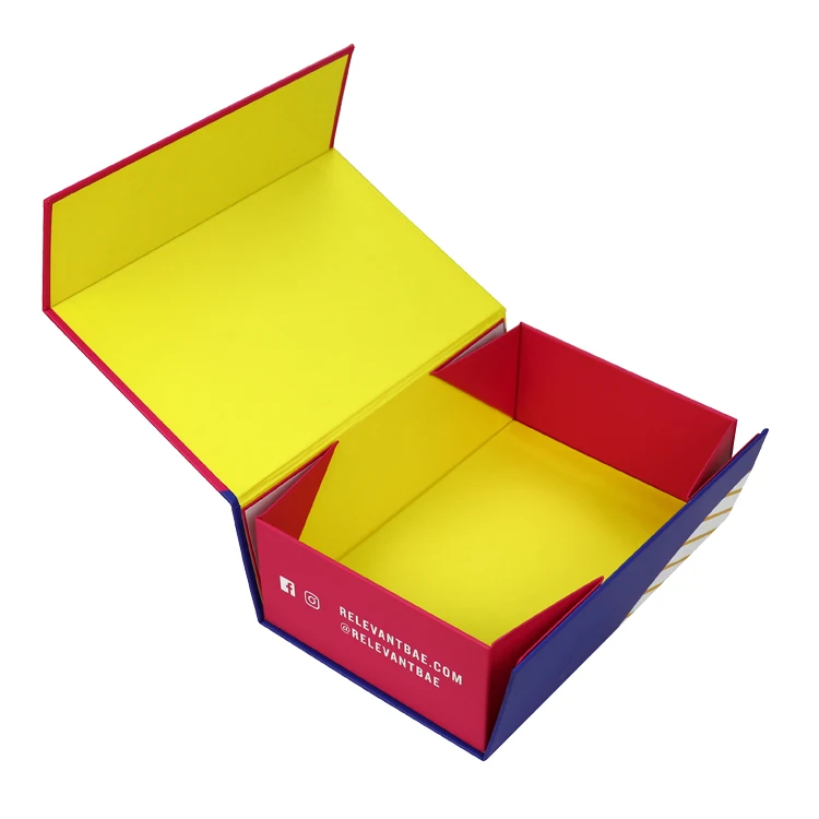 Luxury Sturdy Rigid Lid And Base Box With Foil Gold Border Packaging ...