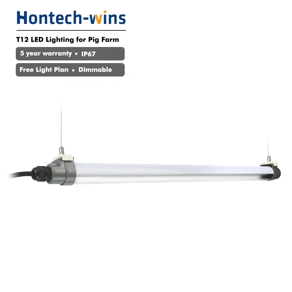 hontech hanging led lamp poultry house 220V led tube light gevogelte huis 220V led buis licht