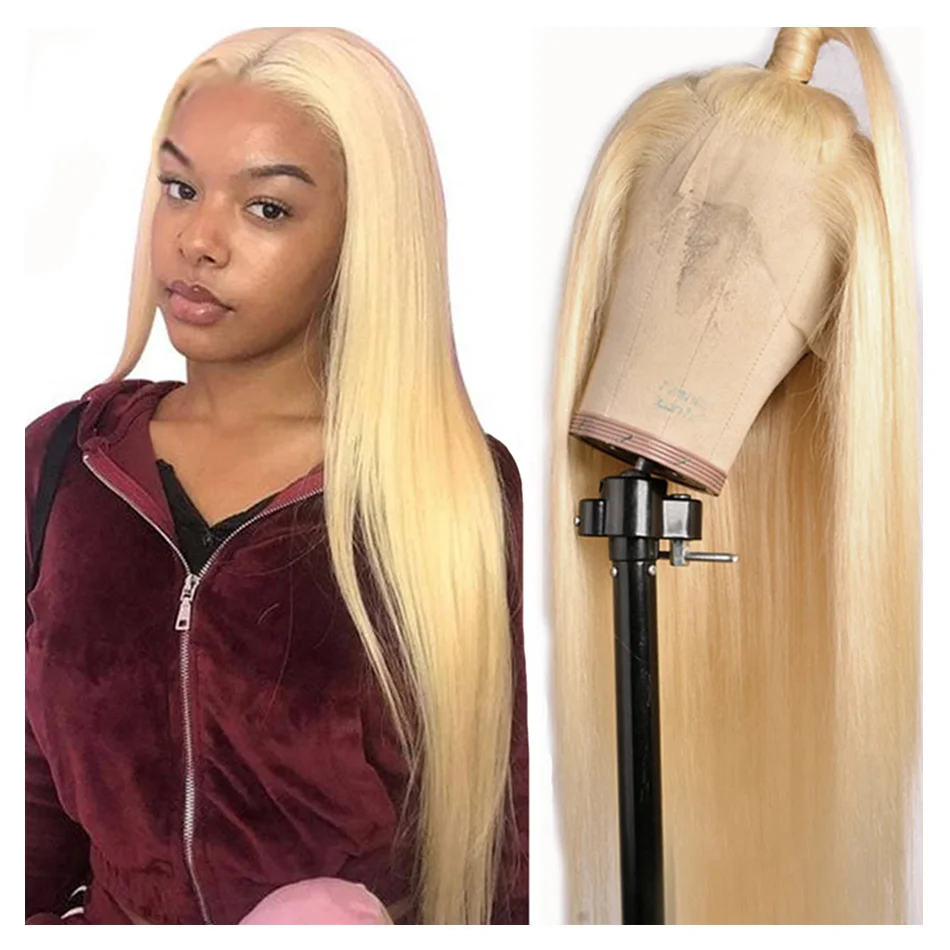 

lace front wig Wholesale top quality 100% virgin hair Human Hair 613 Blonde Color Hair wigs