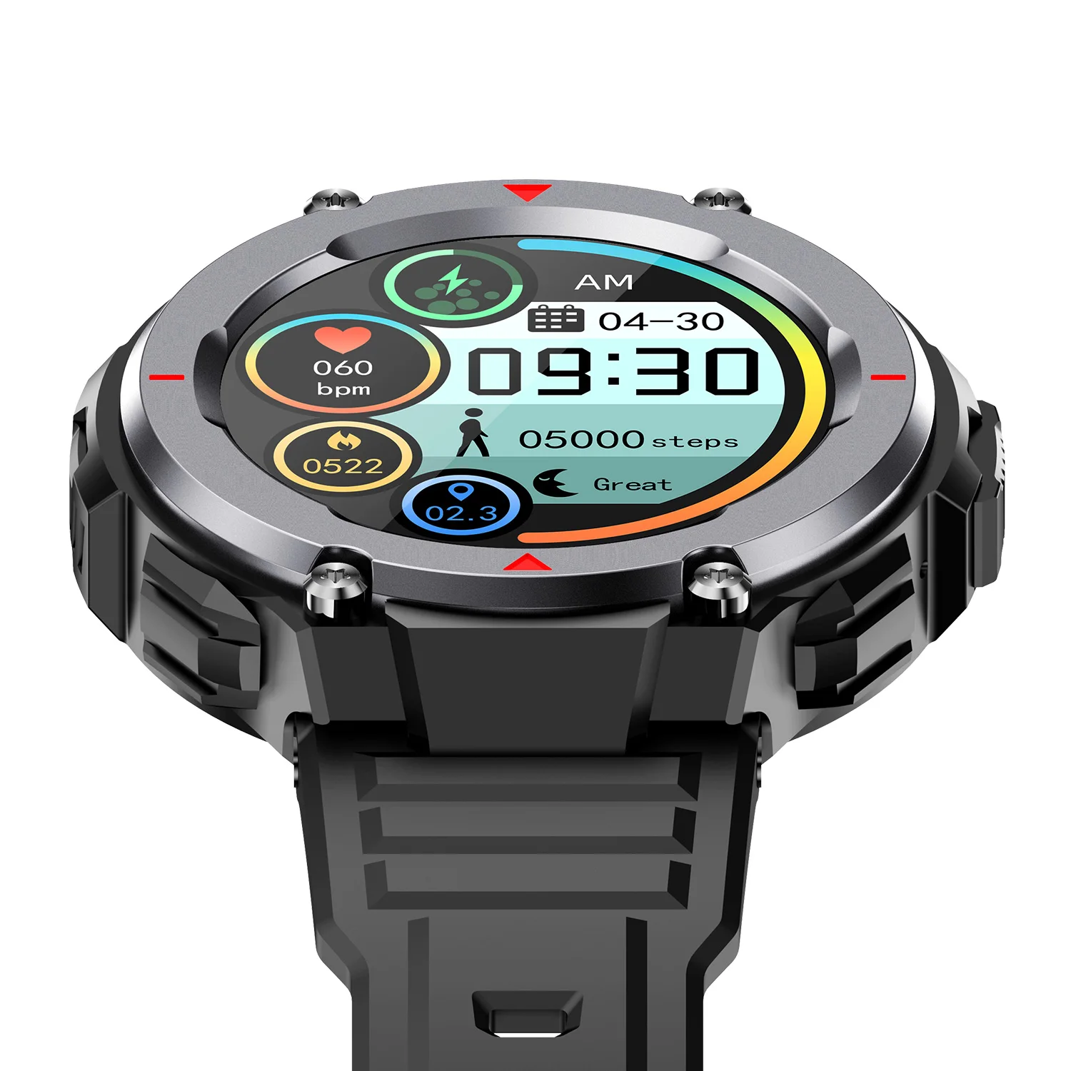 

Outdoor Sports Super-long standby Real-time heart rate measurement IP67 waterproof Android or Ios smart watch