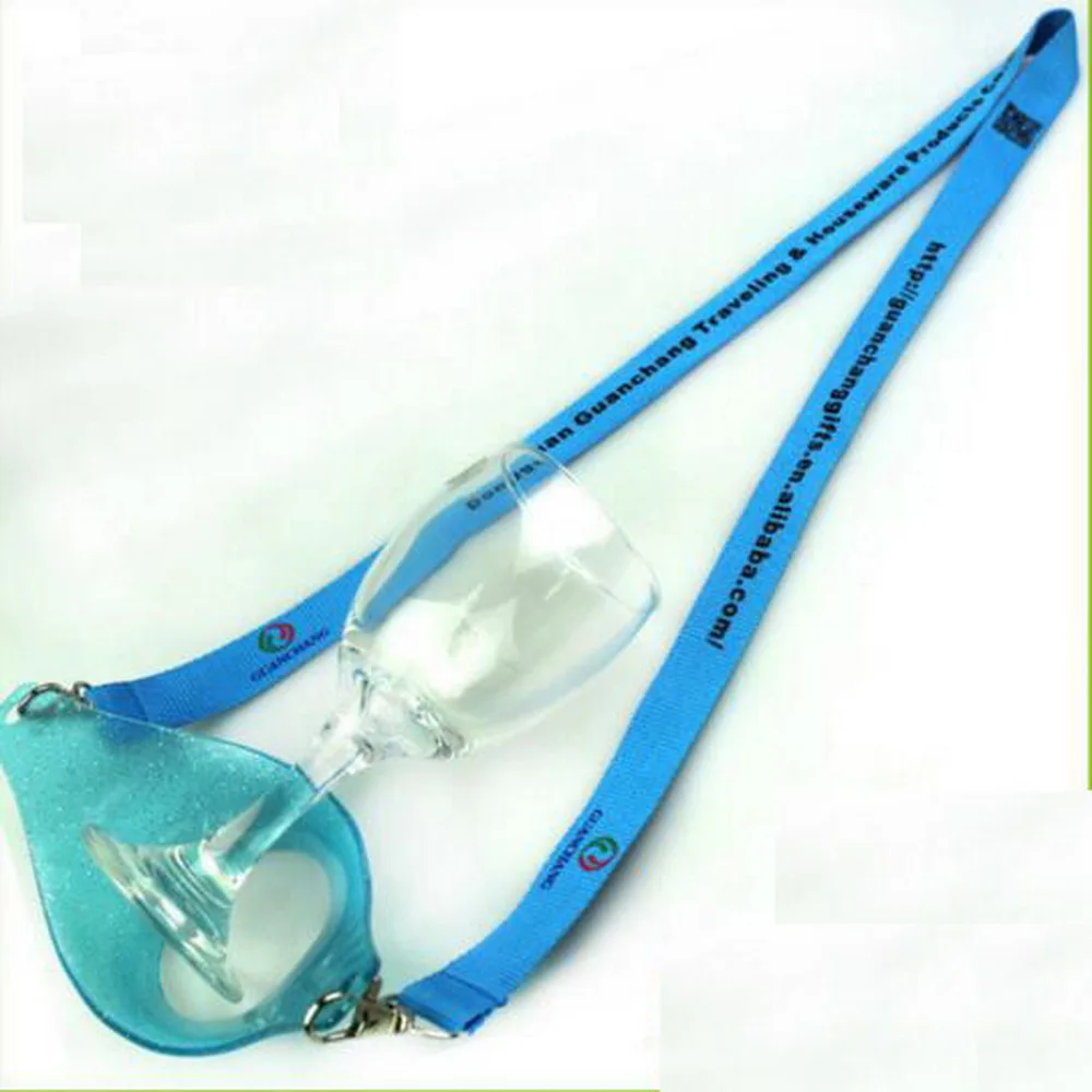 Personalized Beer Glass Lanyards Promotion Water Bottle Holder Lanyards