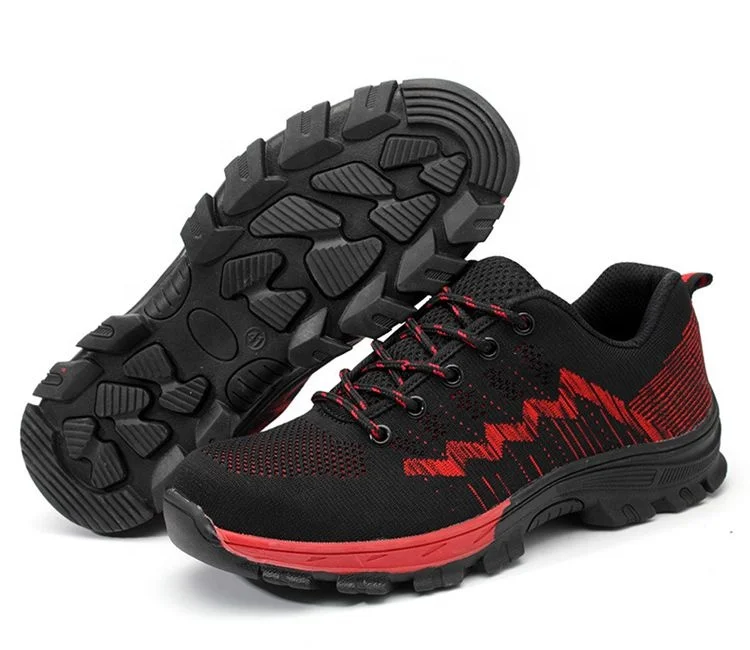 

Men's Steel Toe Company Safety Shoes High Quality Men Shoes Breathable Work Safty Shoes, Black