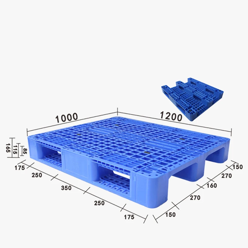 
Large three runners Euro Hdpe Stackable Reversible Plastic Pallet 1200*1000 plastic pallet  (1600132835491)