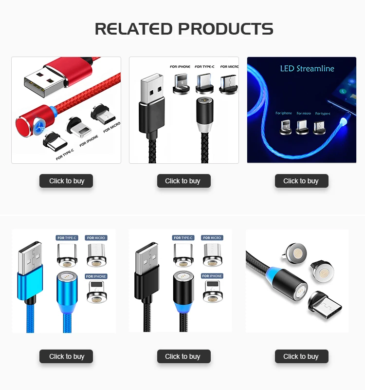 Fast Charging Cable Usb Phone Iphone Type-c Data Mobile Magnetic Chargers For Android - ANKUX.COM
