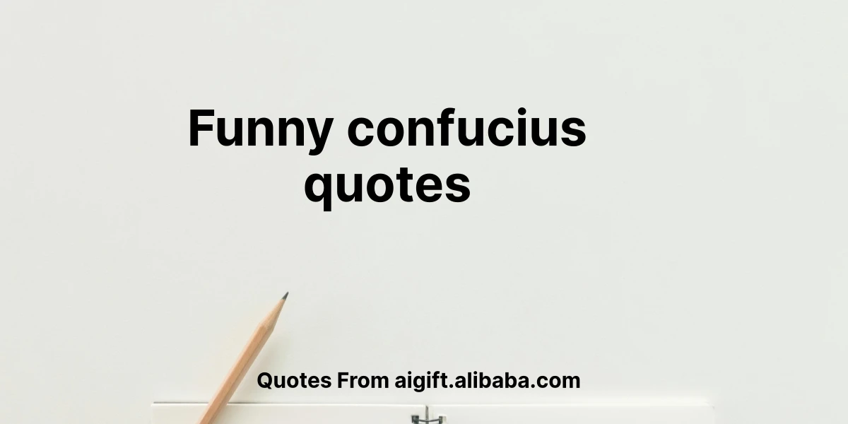 funny confucius quotes