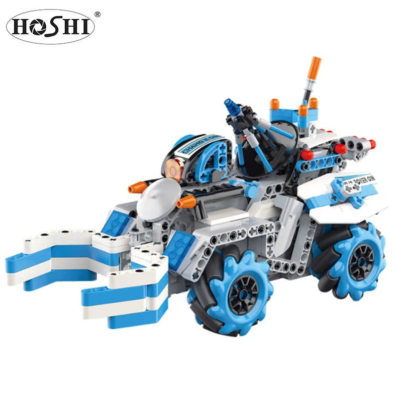 

HOSHI assembly toy intelligent programming building block remote control engineering vehicle STEM block educational toys